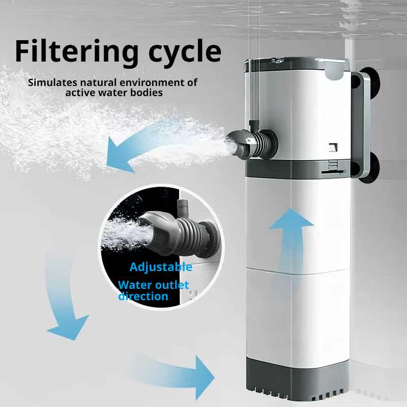 Aquarium Fish Waste Collector - Aquarium Filter Pump, Fish Tank, Submersible,