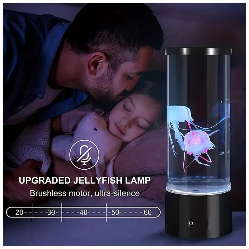Jellyfish Lamp LED Remote Cont - Fish Toys For Aquarium 评论和价格