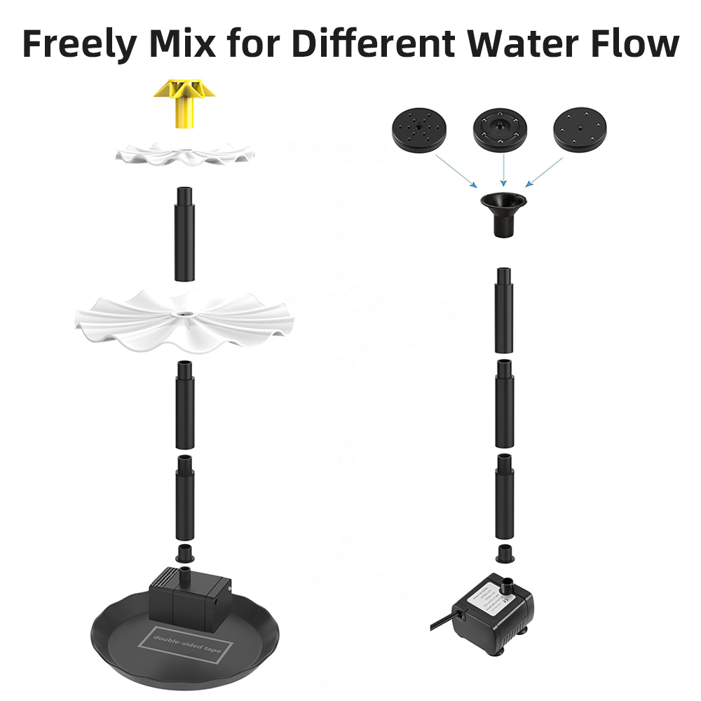 Solar Fountain Pump for Bird B - Aquarium Fish Accessories 评论和价格