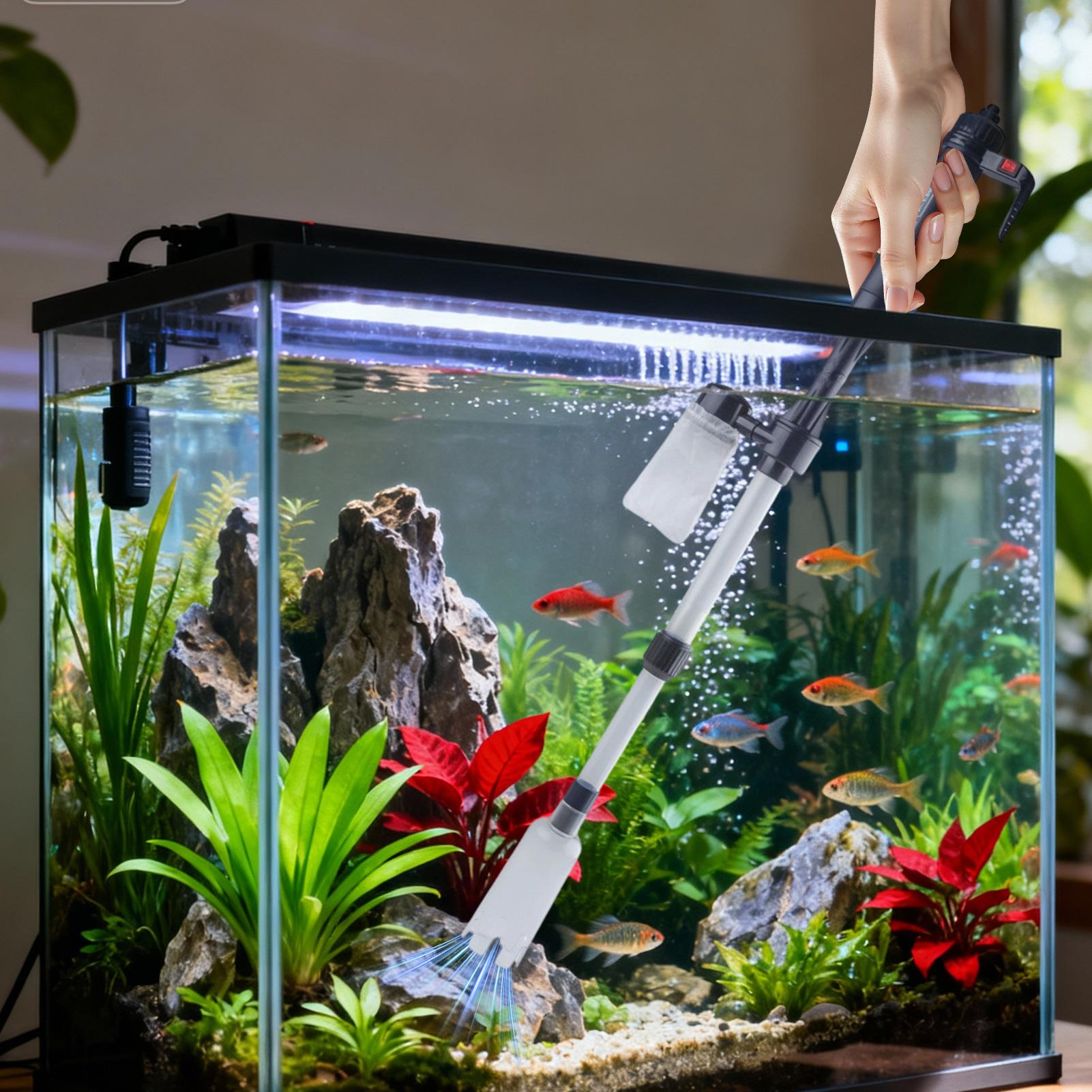 3 in 1 Aquarium Vacuum Gravel  - Aquarium Fish Waste Collector 评论和价格