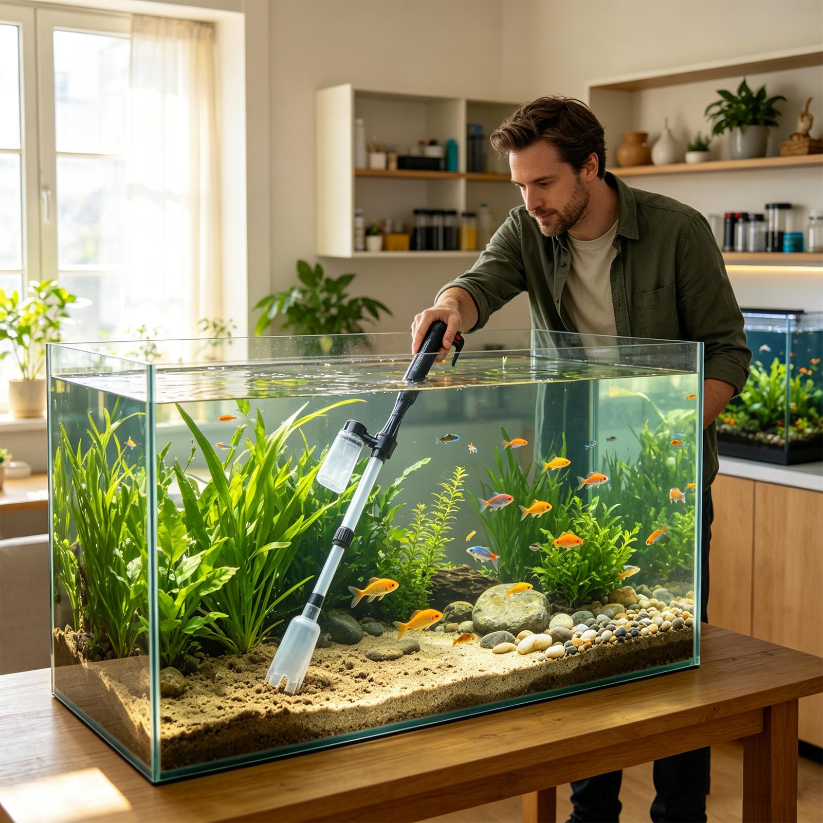 3 in 1 Aquarium Vacuum Gravel  - Aquarium Fish Waste Collector 评论和价格