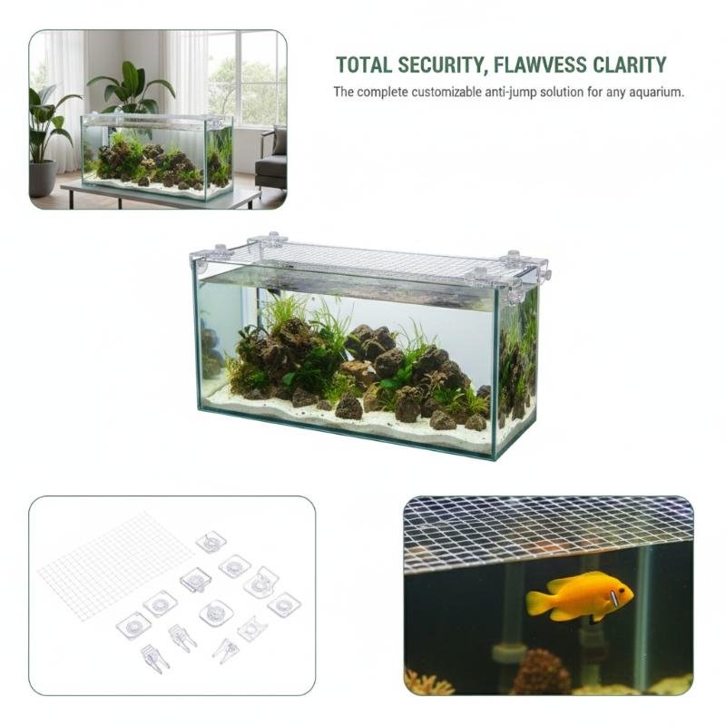 1Pcs Anti Escape Fish Tank Net - Aquarium Fish Jumping 评论和价格