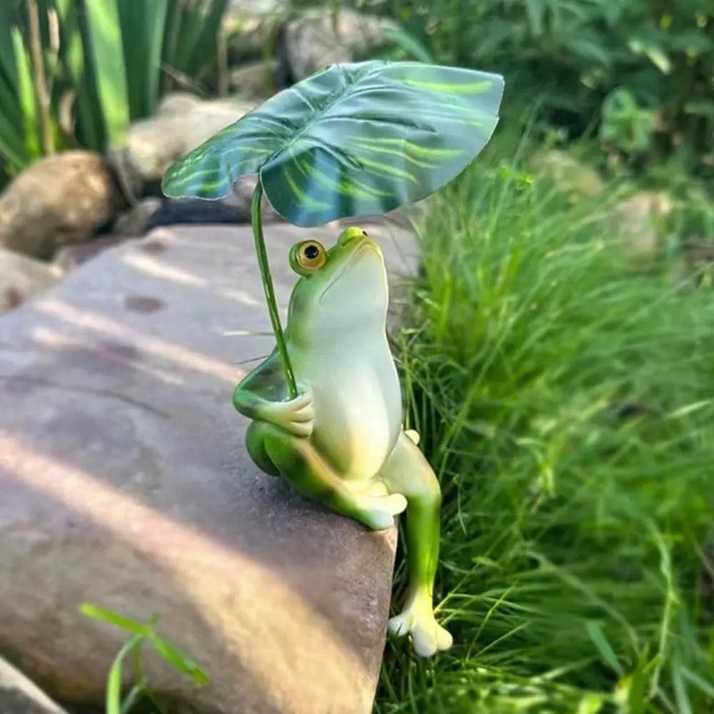 Cartoon Resin Frog Figurine Cr - Aquarium Fish Types 评论和价格