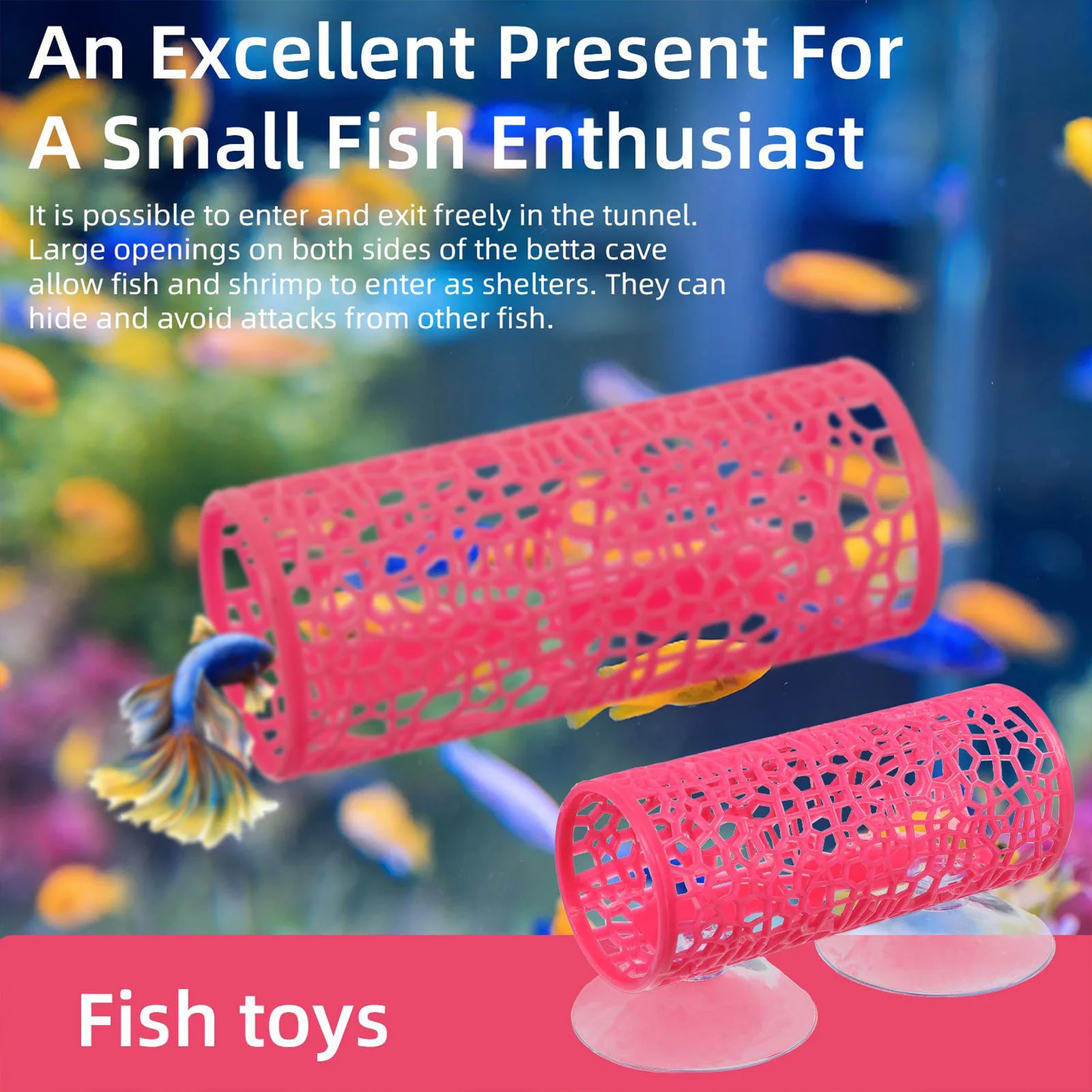 Aquarium Fish Tunnel Toys Bett - Fish Toys For Aquarium 评论和价格