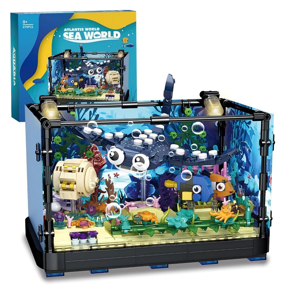Fish Tank Building Set - Marin - Fish Toys For Aquarium 评论和价格