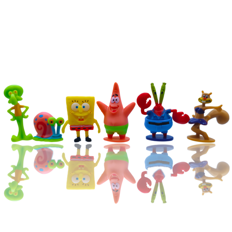 6pcs SpongeBob Fish Tank Decor - Aquarium Fish Types 评论和价格