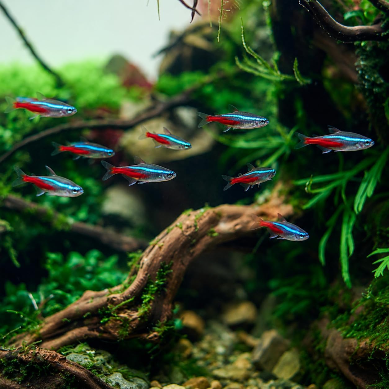 Neon Tetra Paracheirodon Innes - Tetra Fish In Aquarium 评论和价格