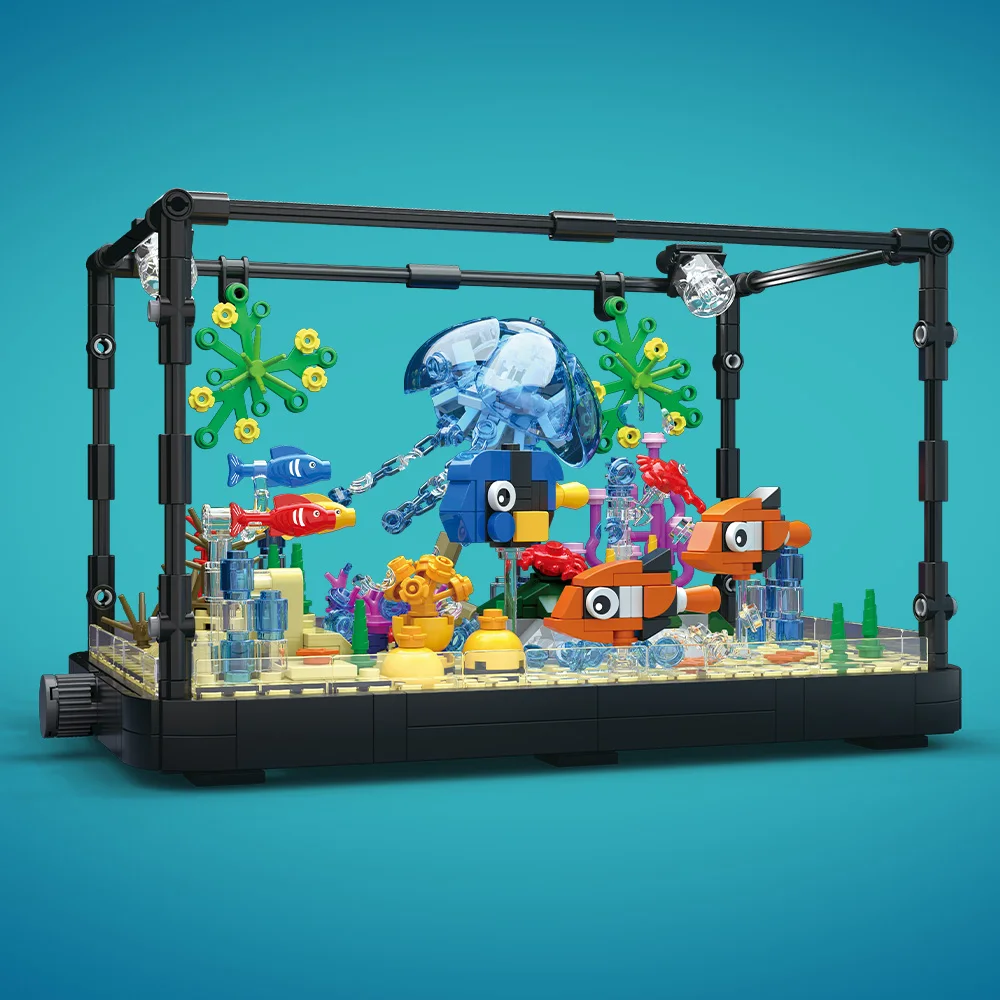 Fish Tank Building Block Set w - Aquarium Fish Types 评论和价格