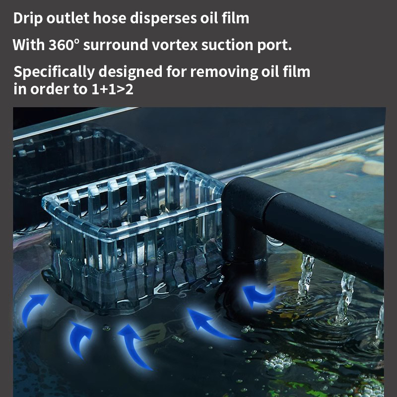 3W Aquarium Surface Oil Skimme - Aquarium Fish Waste Collector 评论和价格