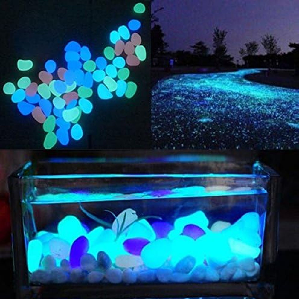 Fish Tank Rocks Glow Blue Pebb - Aquarium Fish Buy 评论和价格