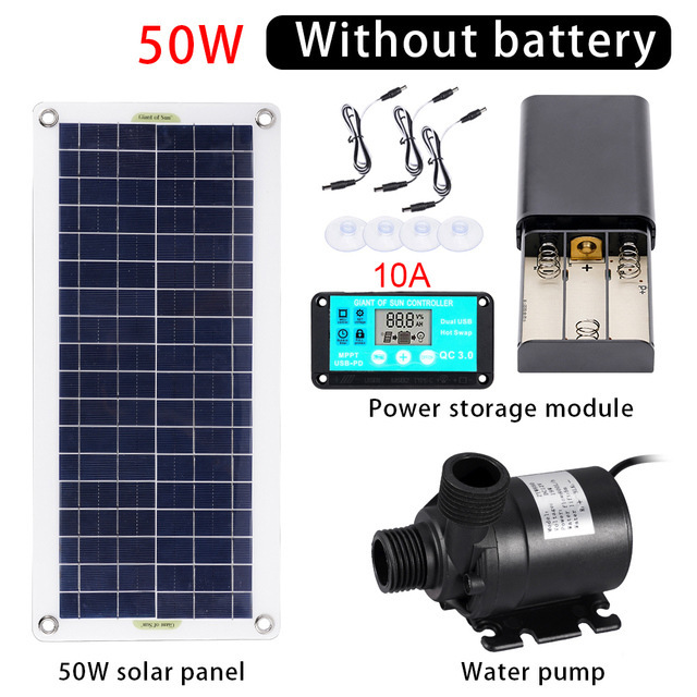 50W Solar Power Water Pump Set - Aquarium Fish Accessories 评论和价格