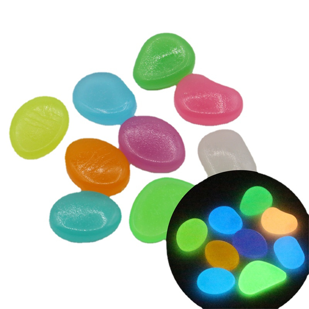 50pcs Luminous Stone Fluoresce - Aquarium Fish Types 评论和价格