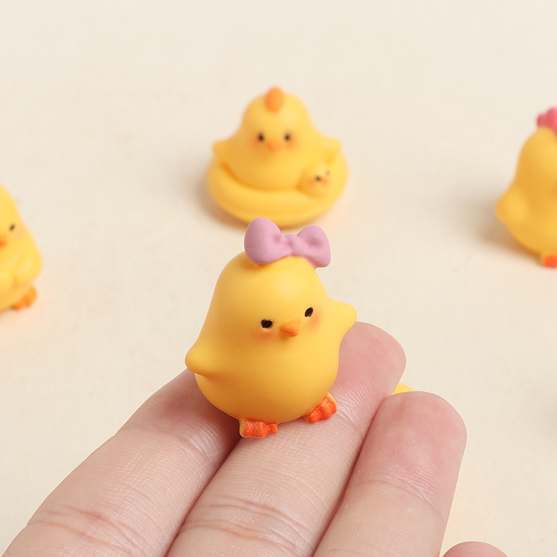 6Pcs Cute Resin Mini Chick Fig - Fish Toys For Aquarium 评论和价格
