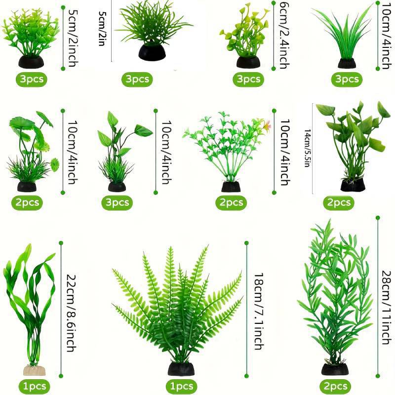 Aquarium Decor Set Artificial  - Aquarium Fish Artificial 评论和价格
