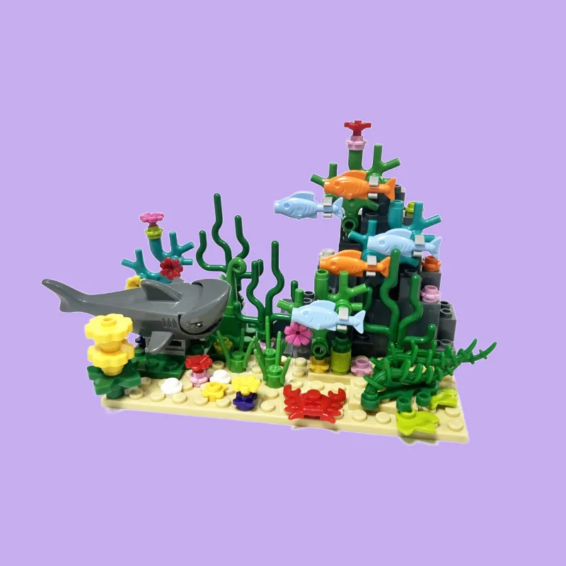City MOC Aquarium Underwater W - Fish Toys For Aquarium 评论和价格