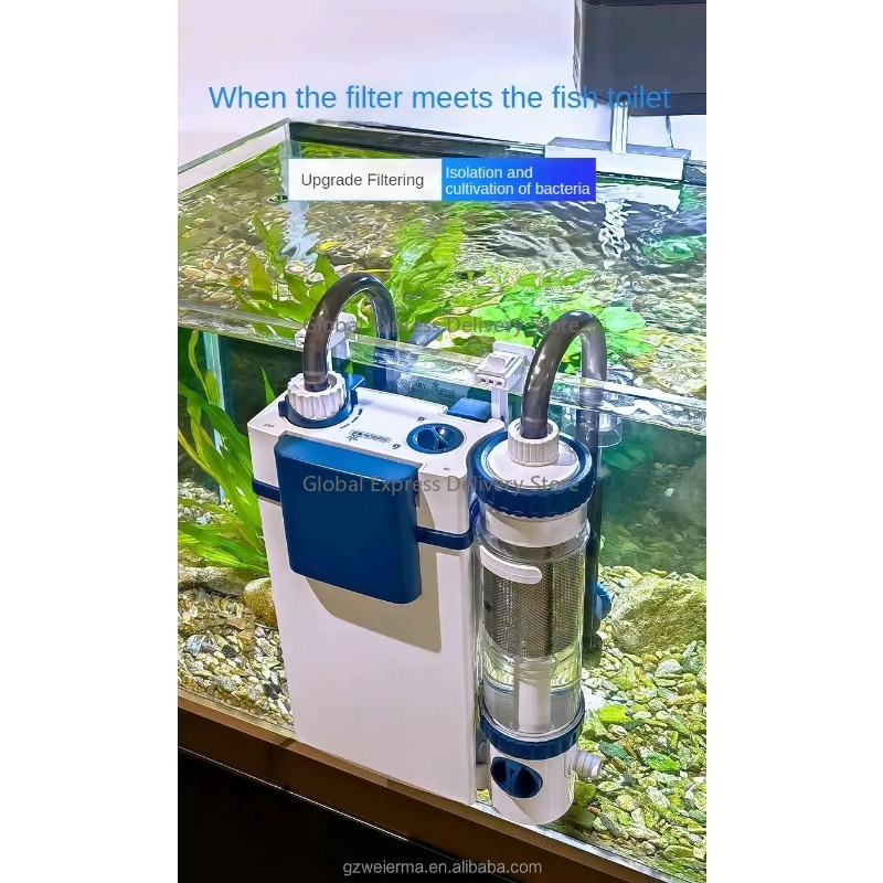 3 in 1 Hanging on Back Externa - Aquarium Fish Waste Collector 评论和价格