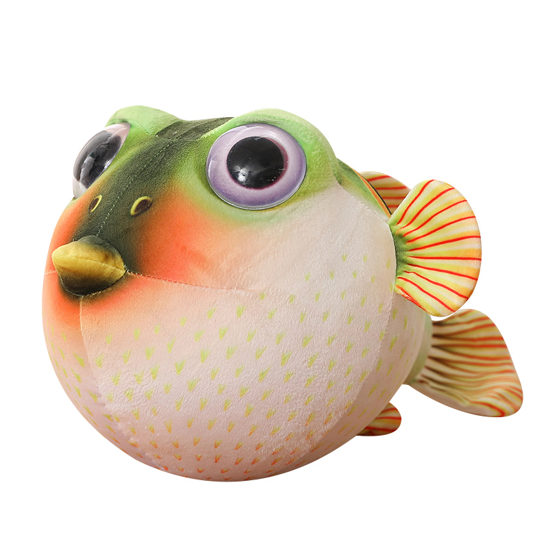 Real Life Pufferfish Plush Toy - Fish Toys For Aquarium 评论和价格
