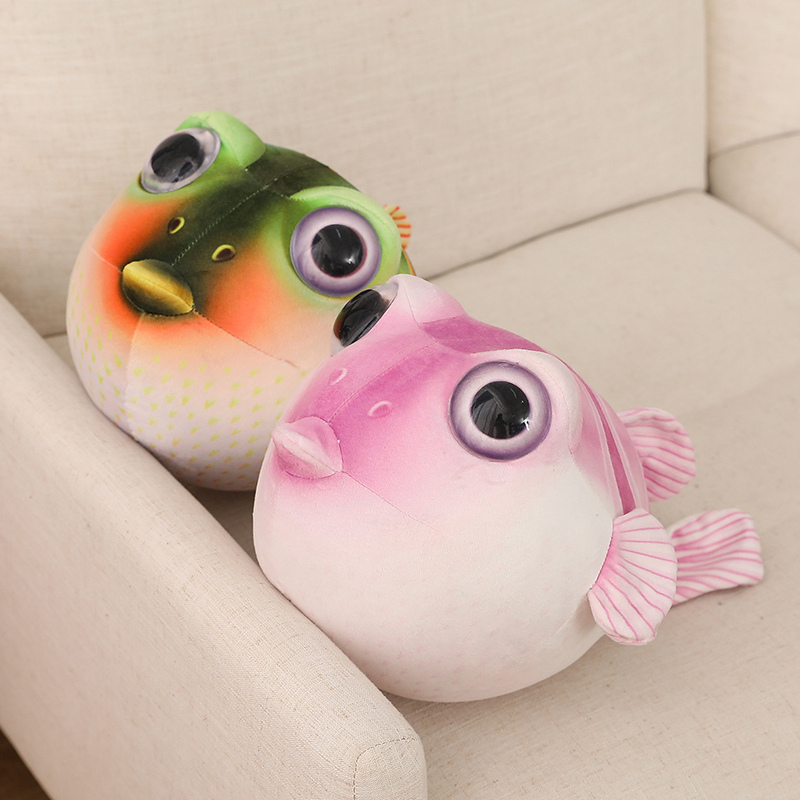 Real Life Pufferfish Plush Toy - Fish Toys For Aquarium 评论和价格